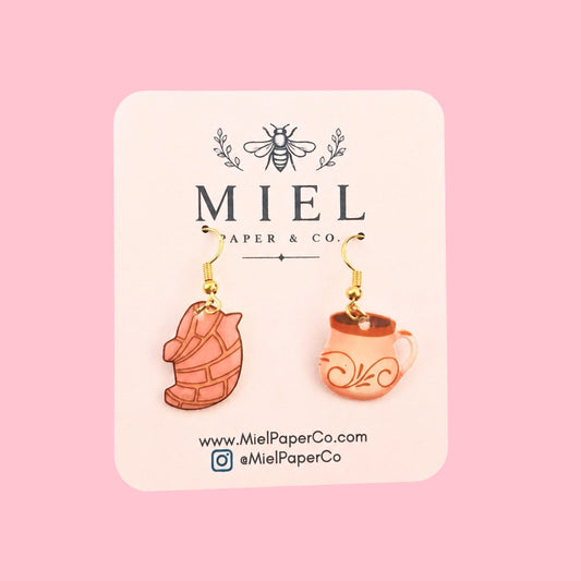 Dangle Earrings - Concha & Cafecito