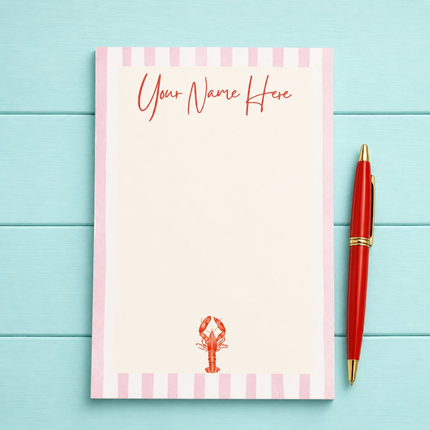 Notepad - Crawfish (Personalized)