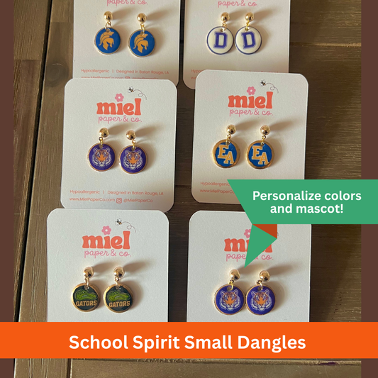 Custom School Spirit Earrings