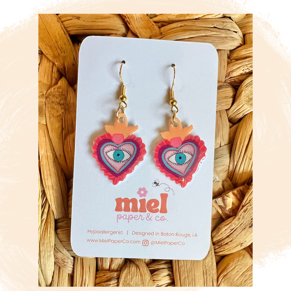 Corazón Dangle Earrings