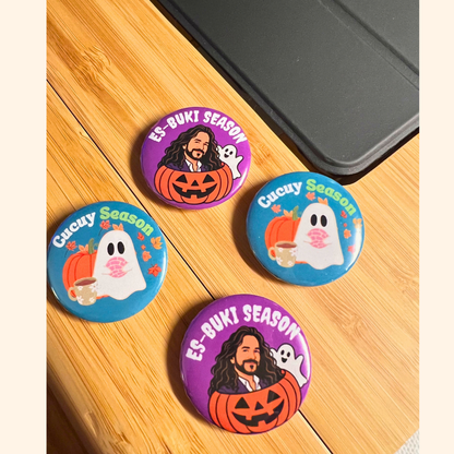 Es-Buki + Cucuy Season Mini Buttons (Set of 4)