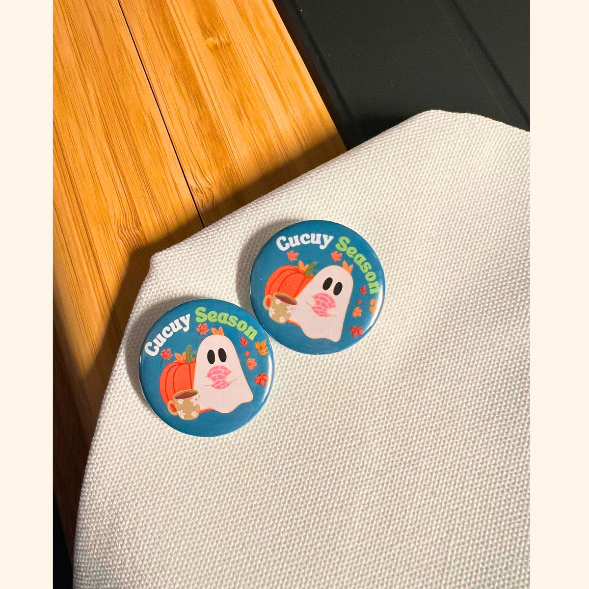 Es-Buki + Cucuy Season Mini Buttons (Set of 4)