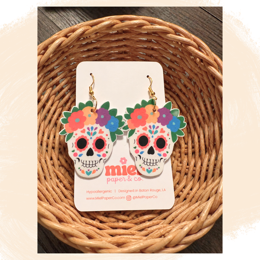Día de los Muertos Dangle Earrings