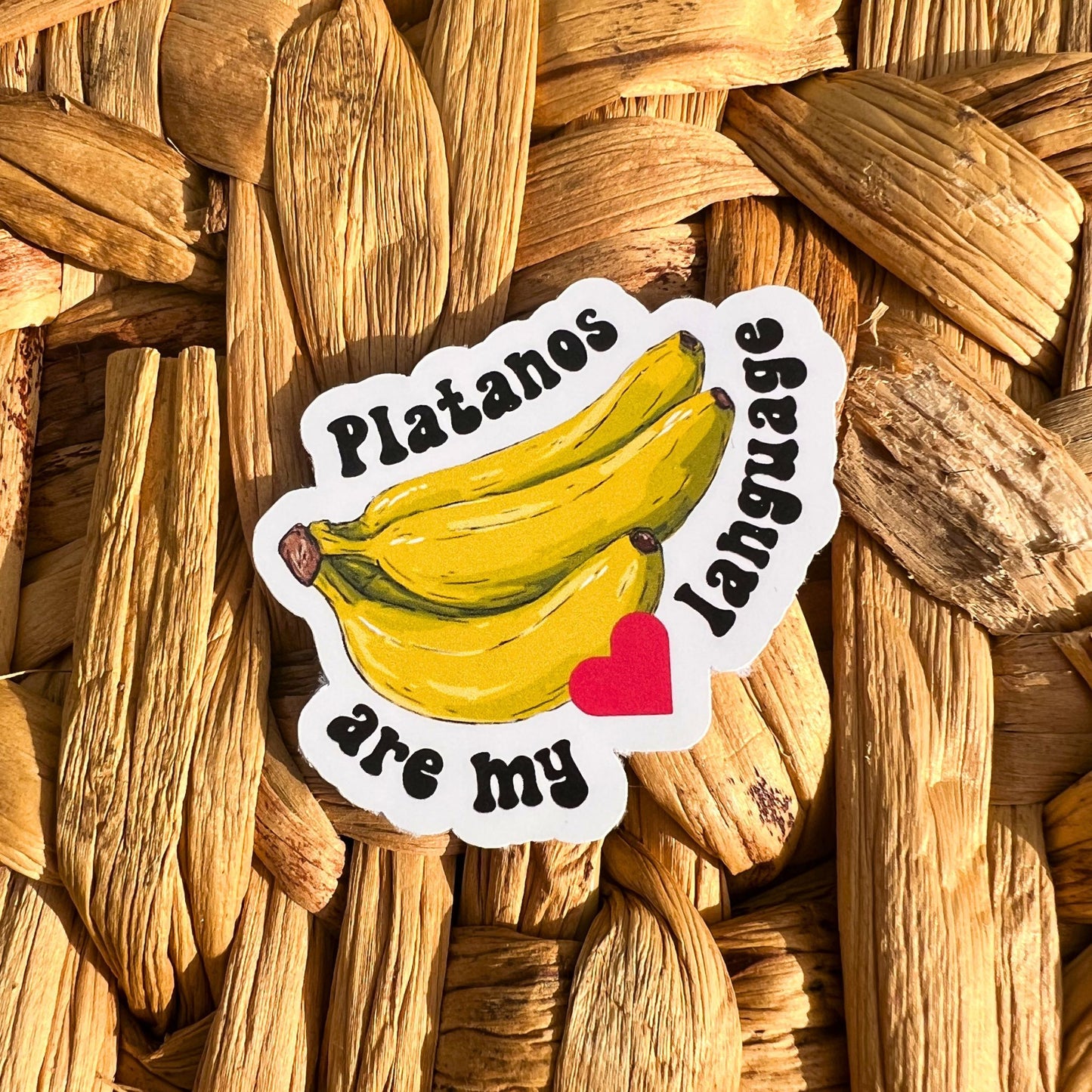 Sticker - Platanos are my love language