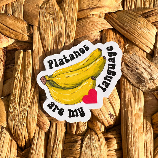 Sticker - Platanos are my love language
