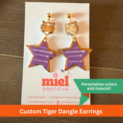 Custom School Spirit Earrings