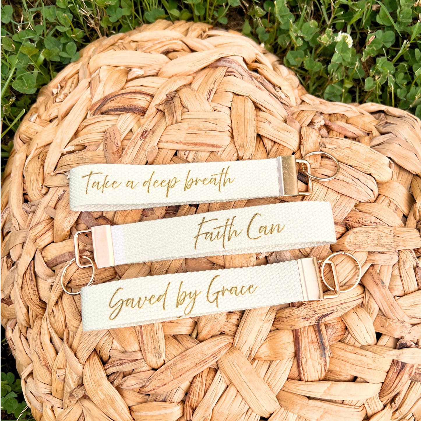 Wristlet Keychain - Faith Can