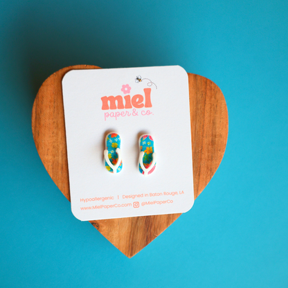 Stud Earrings - Day at the Beach