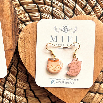 Dangle Earrings - Concha & Cafecito