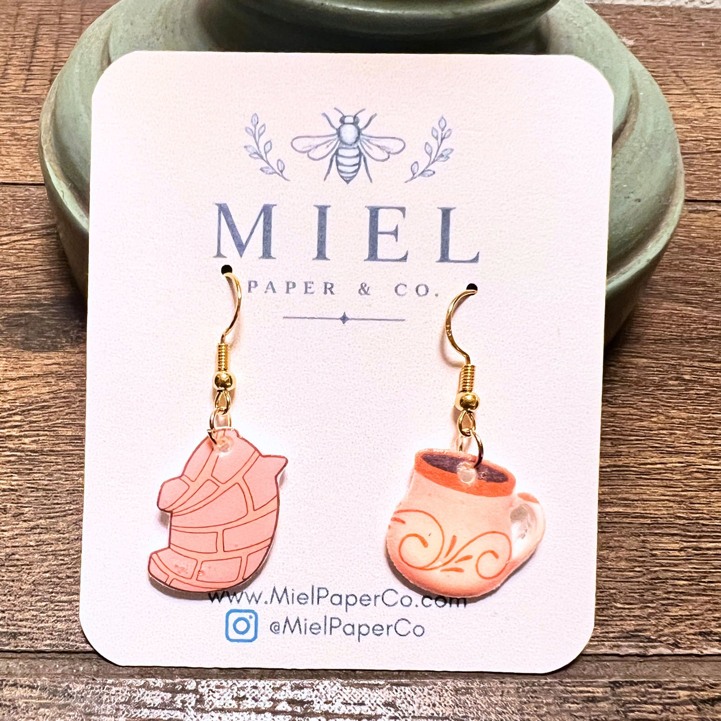 Dangle Earrings - Concha & Cafecito