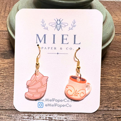 Dangle Earrings - Concha & Cafecito