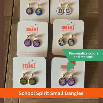 Custom School Spirit Earrings