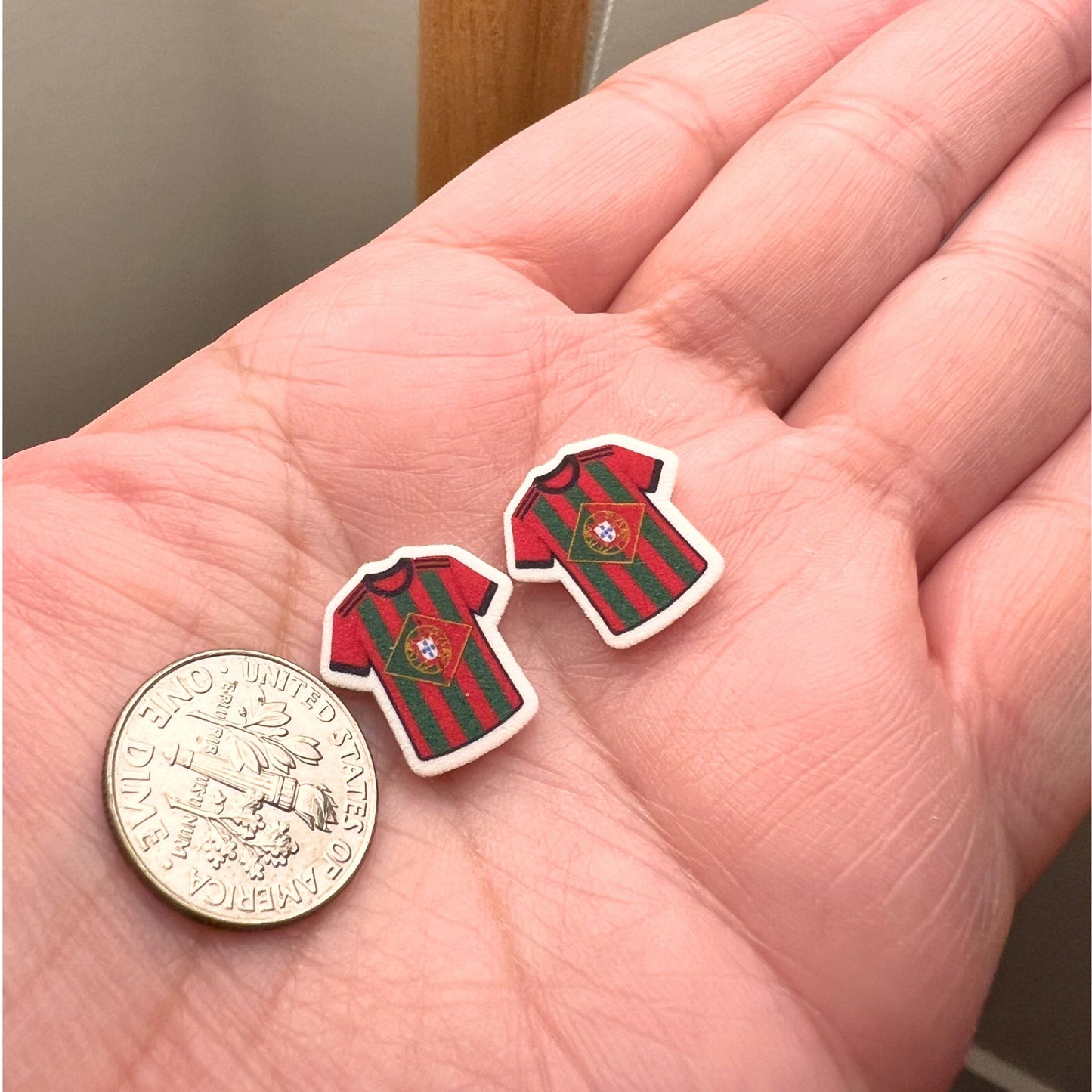 Stud Earrings - Sports Jersey